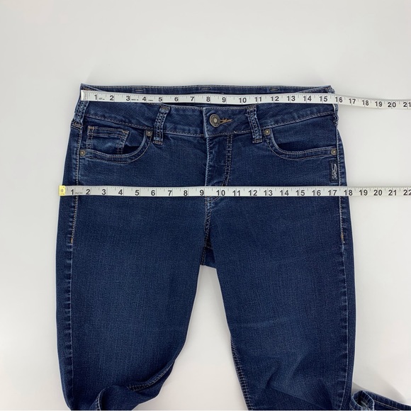 Silver Jeans Co. Suki Slim Bootcut Indigo Blue Jeans, W31/L33 - Picture 12 of 16